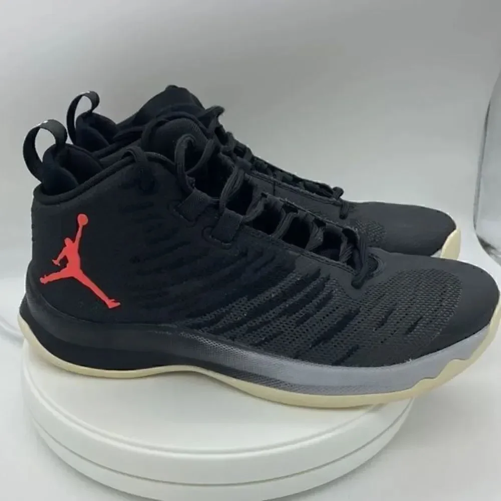EUC 2018 Mens Nike Air Jordan Super Fly 5 Black Infrared Sneaker Shoes 6.5